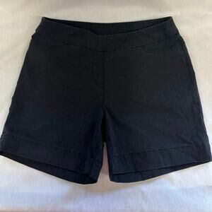 Womens black stretchy shorts size 10 made by 
Slim-sation by Multiples